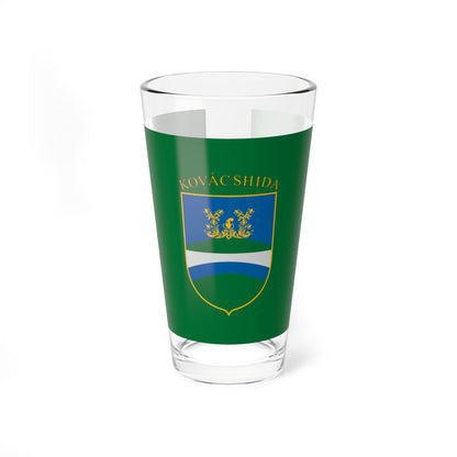 Flag of Kovacshida (Hungary) Pint Glass 16oz