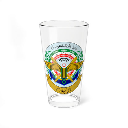 Seal of the General Staff of the Armed Forces of the Islamic Republic of Iran (Iran) (Coat of Arms) Pint Glass 16oz