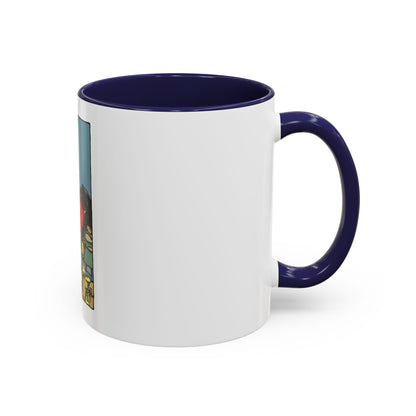 The 8 of Cups (Tarot Card) Accent Coffee Mug