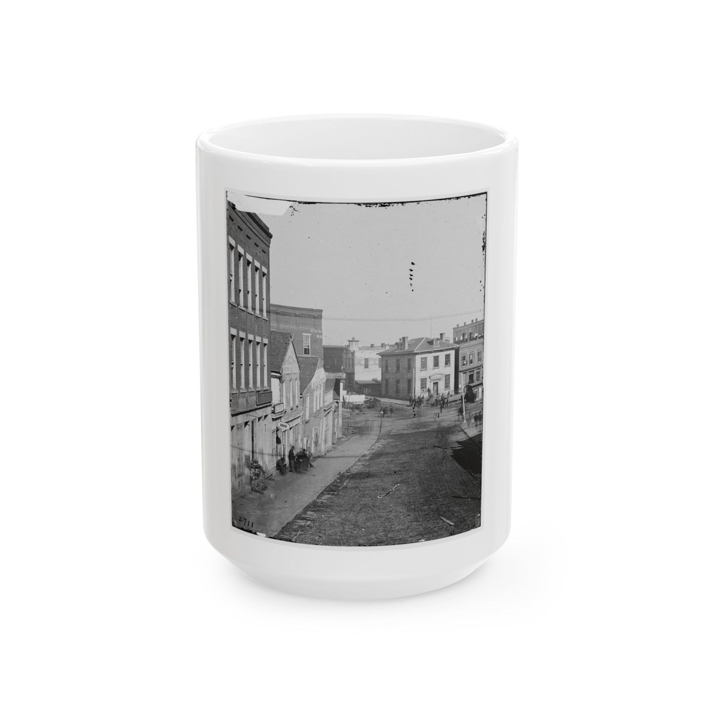 Atlanta, Georgia. View On Whitehall Street (U.S. Civil War) White Coffee Mug