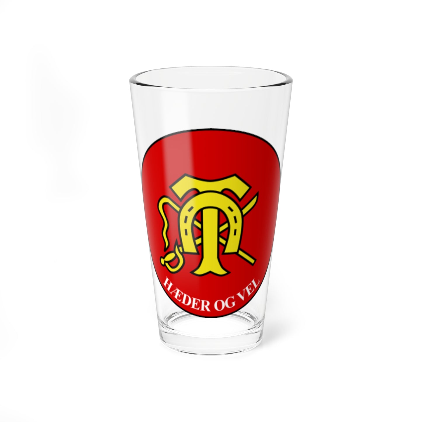 Emblem for the I-TRR (Denmark) (Coat of Arms) Pint Glass 16oz