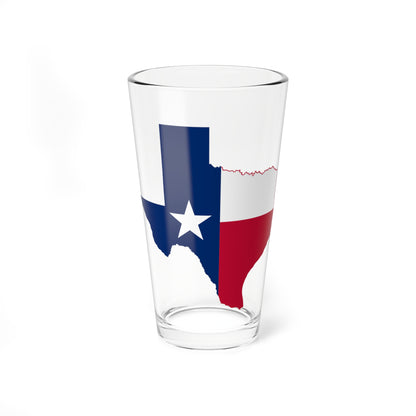 Texas flag map (United States) Pint Glass 16oz