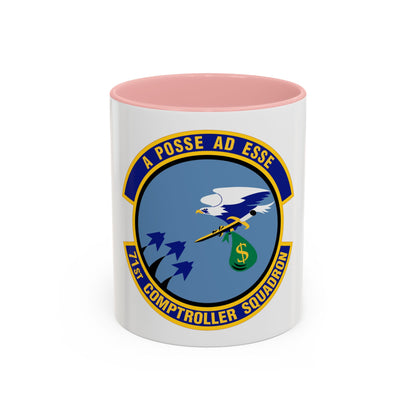 71st Comptroller Squadron (U.S. Air Force) Accent Coffee Mug
