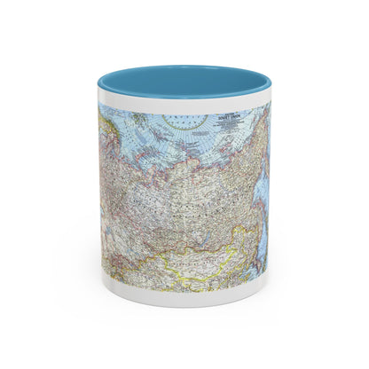 Russia - Eastern Soviet Union (1967) (Map) Accent Coffee Mug
