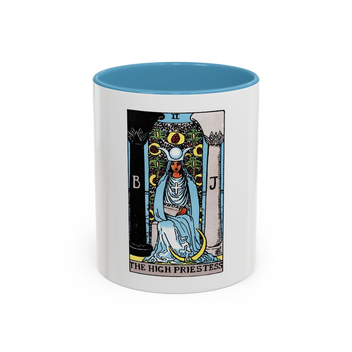 The High Priestess (Tarot Card) Accent Coffee Mug