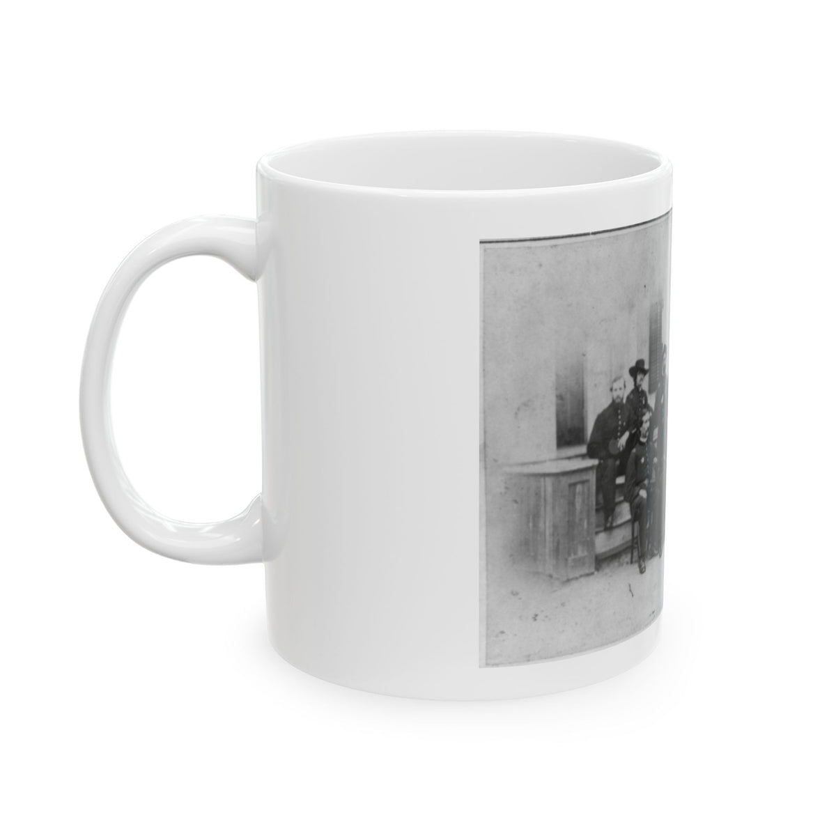 John W. Geary And Staff In Atlanta (U.S. Civil War) White Coffee Mug