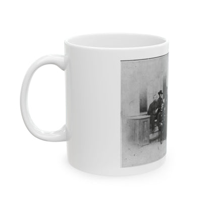 John W. Geary And Staff In Atlanta (U.S. Civil War) White Coffee Mug