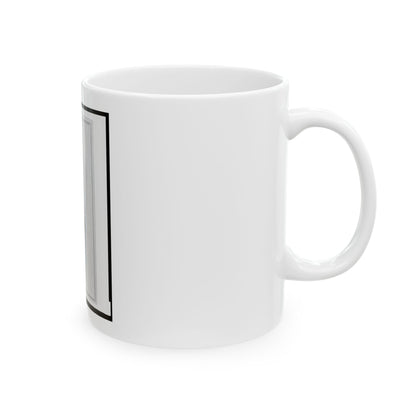 B. F. Sceva, Lt. Col., 10th N.Y. Cavalry Regiment, Head-And-Shoulders Portrait, Facing Right (U.S. Civil War) White Coffee Mug