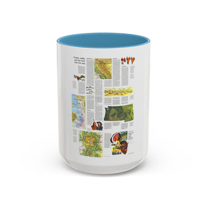 USA - Northwest 2 (1973) (Map) Accent Coffee Mug