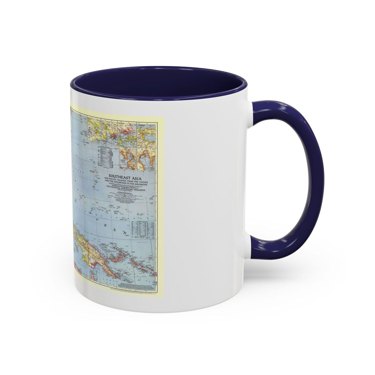 Asia - Southeast (1944) (Map) Accent Coffee Mug