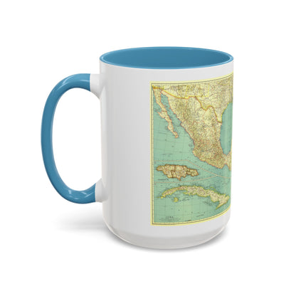 Central America and the West Indies (1934) (Map) Accent Coffee Mug