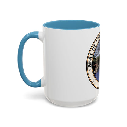 Seal of Tacoma WA - Accent Coffee Mug