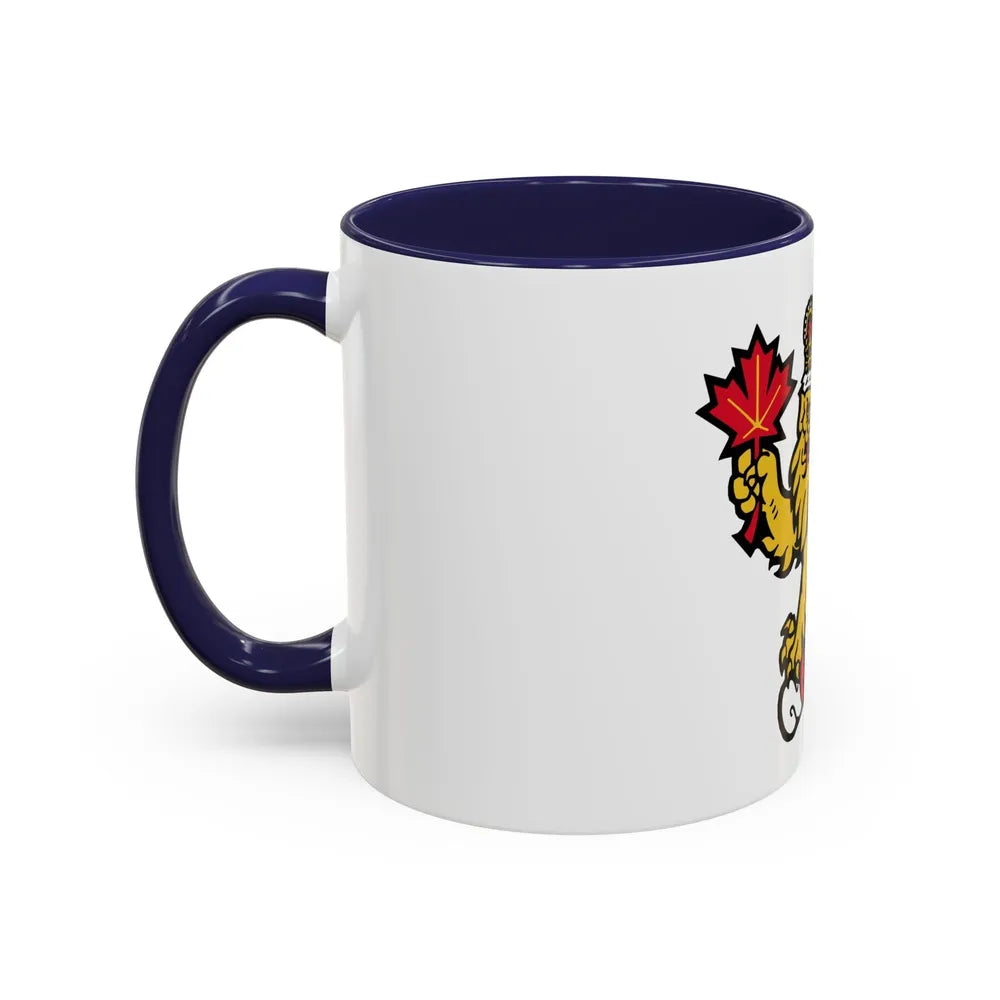 Canadian Crest - Accent Coffee Mug-Go Mug Yourself