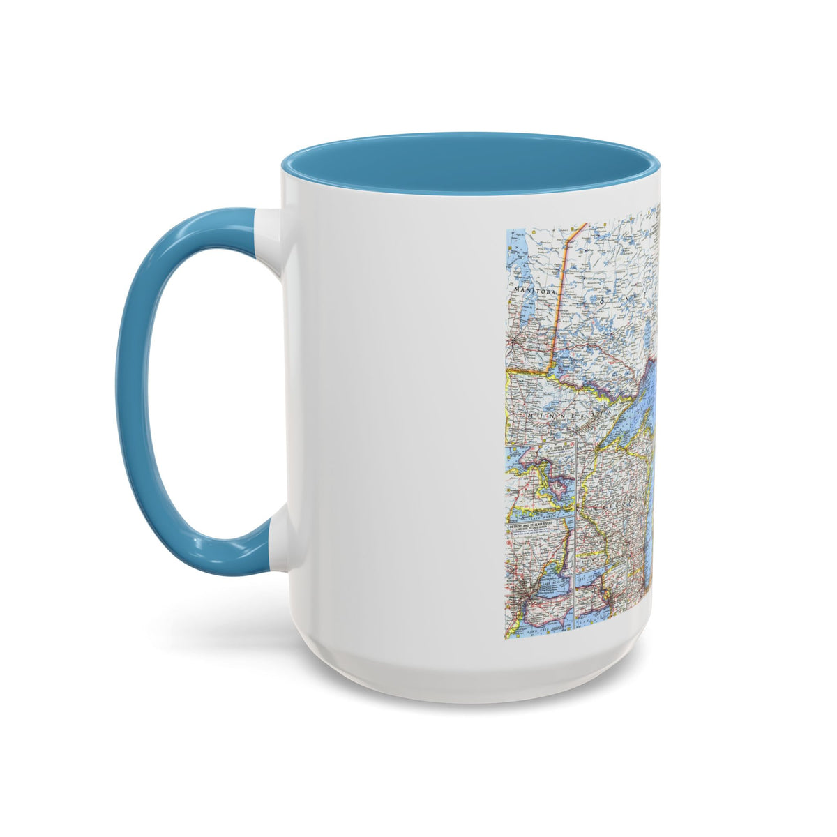 Canada - Central (1963) (Map) Accent Coffee Mug