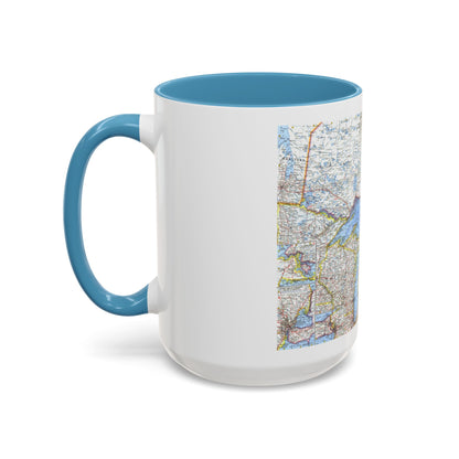 Canada - Central (1963) (Map) Accent Coffee Mug