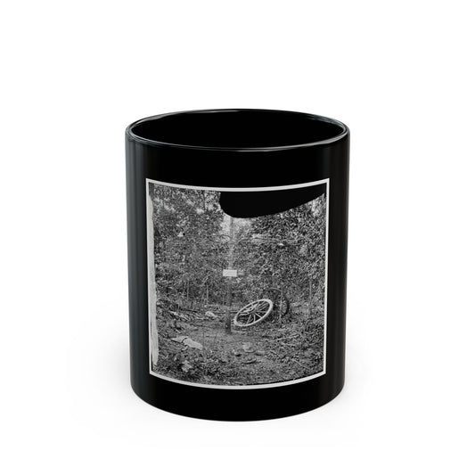 Atlanta, Georgia (Vicinity). Spot In Woods Where Gen. James B. Mcpherson Was Killed, July 22, 1864 (U.S. Civil War) Black Coffee Mug