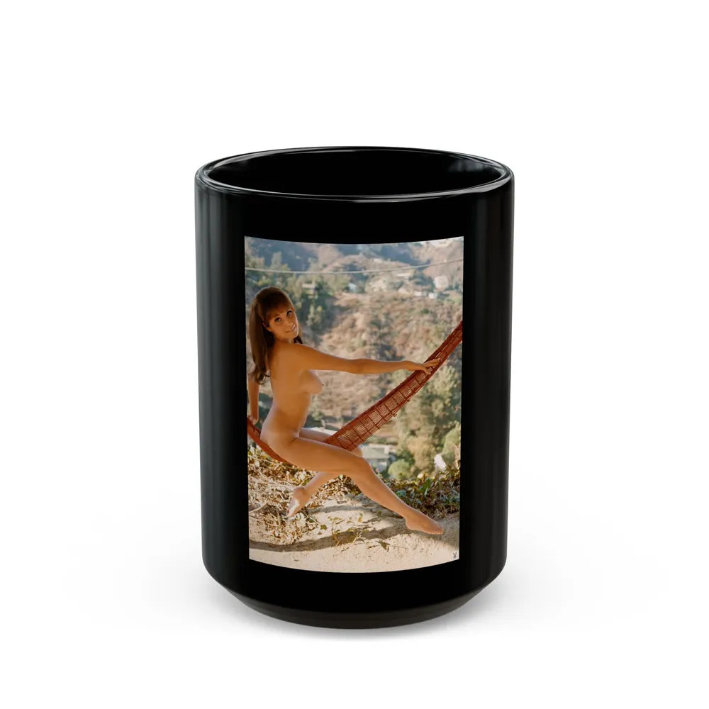 Victoria Vetri #58 - Nude1 (Vintage Female Icon) Black Coffee Mug-15oz-Go Mug Yourself