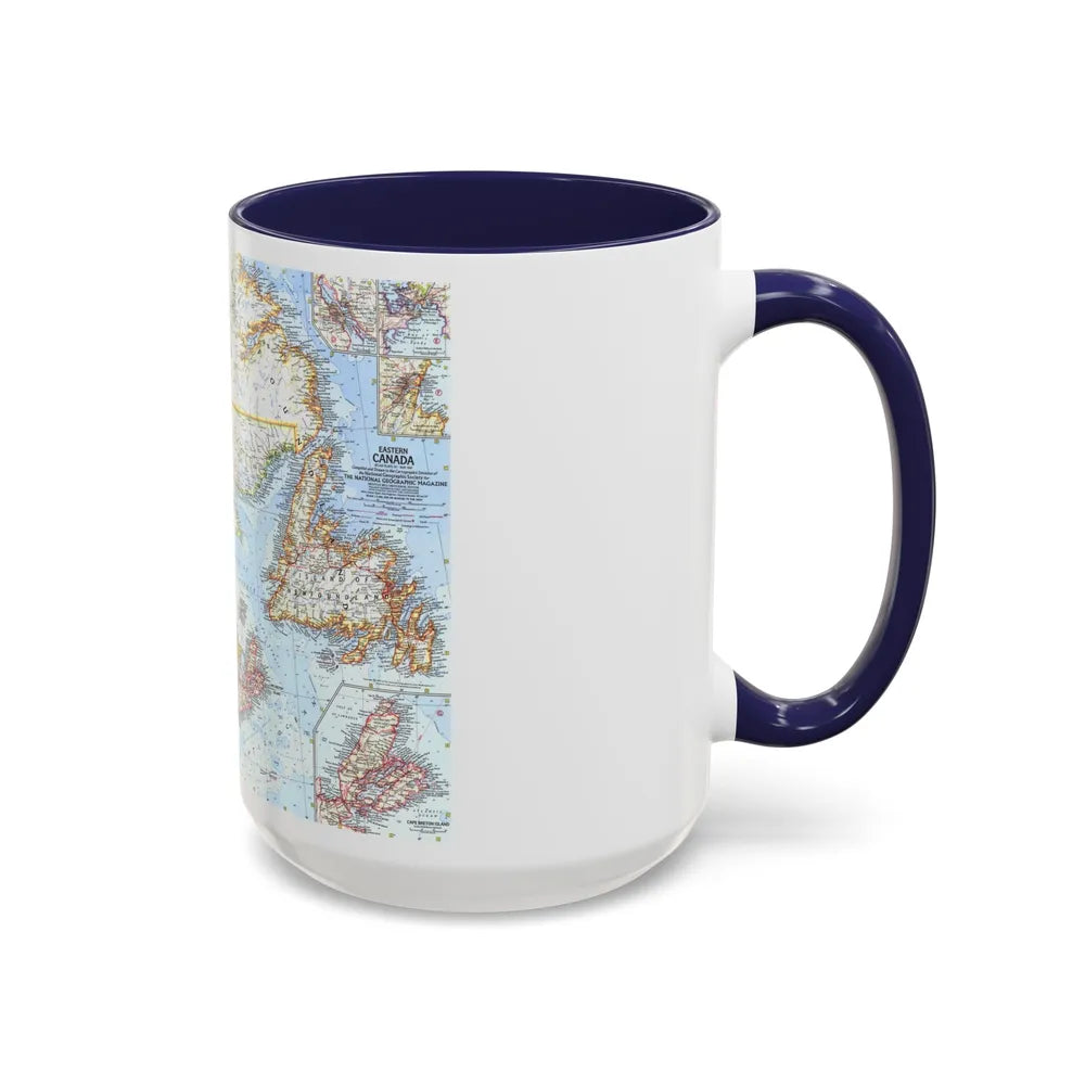 Canada - Eastern (1967) (Map) Accent Coffee Mug-Go Mug Yourself