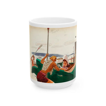 French Without a Struggle, Collier's National Weekly illustration - White Coffee Mug-15oz-Go Mug Yourself