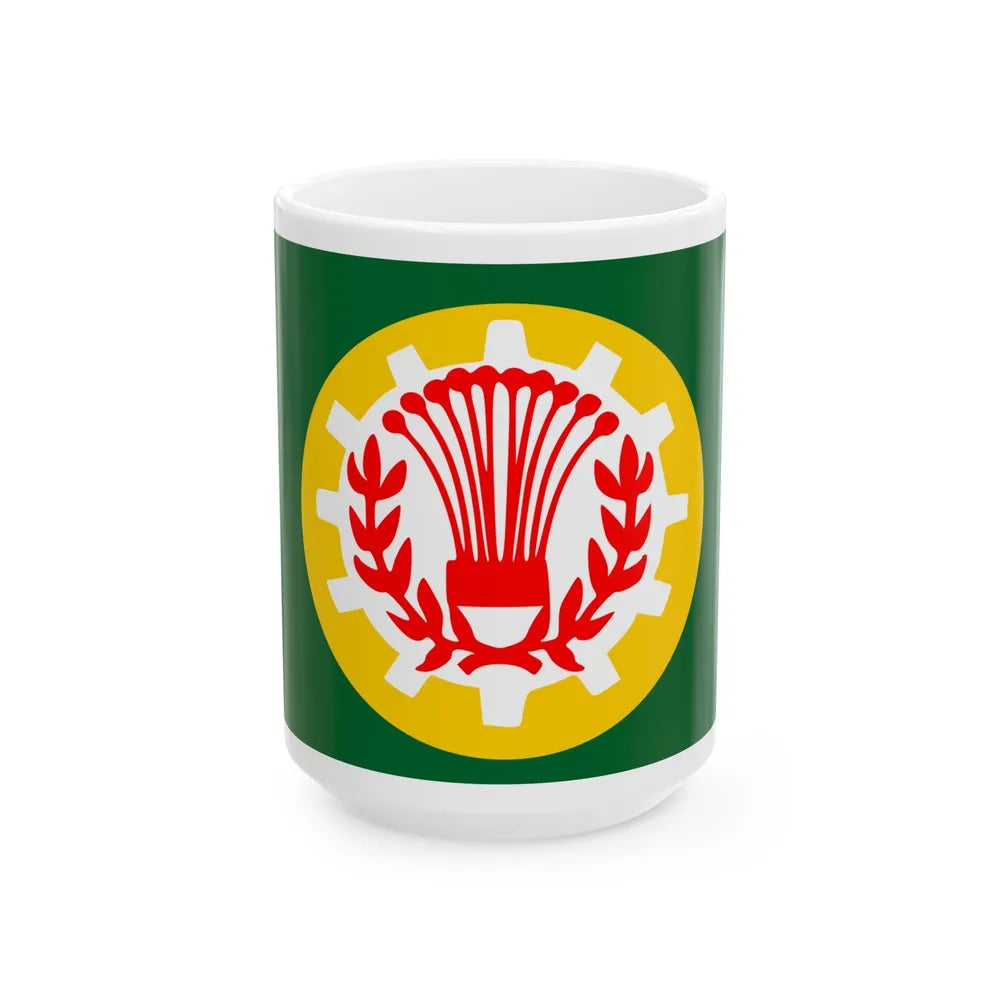 Flag of the Dakahlia Governorate Egypt - White Coffee Mug-15oz-Go Mug Yourself