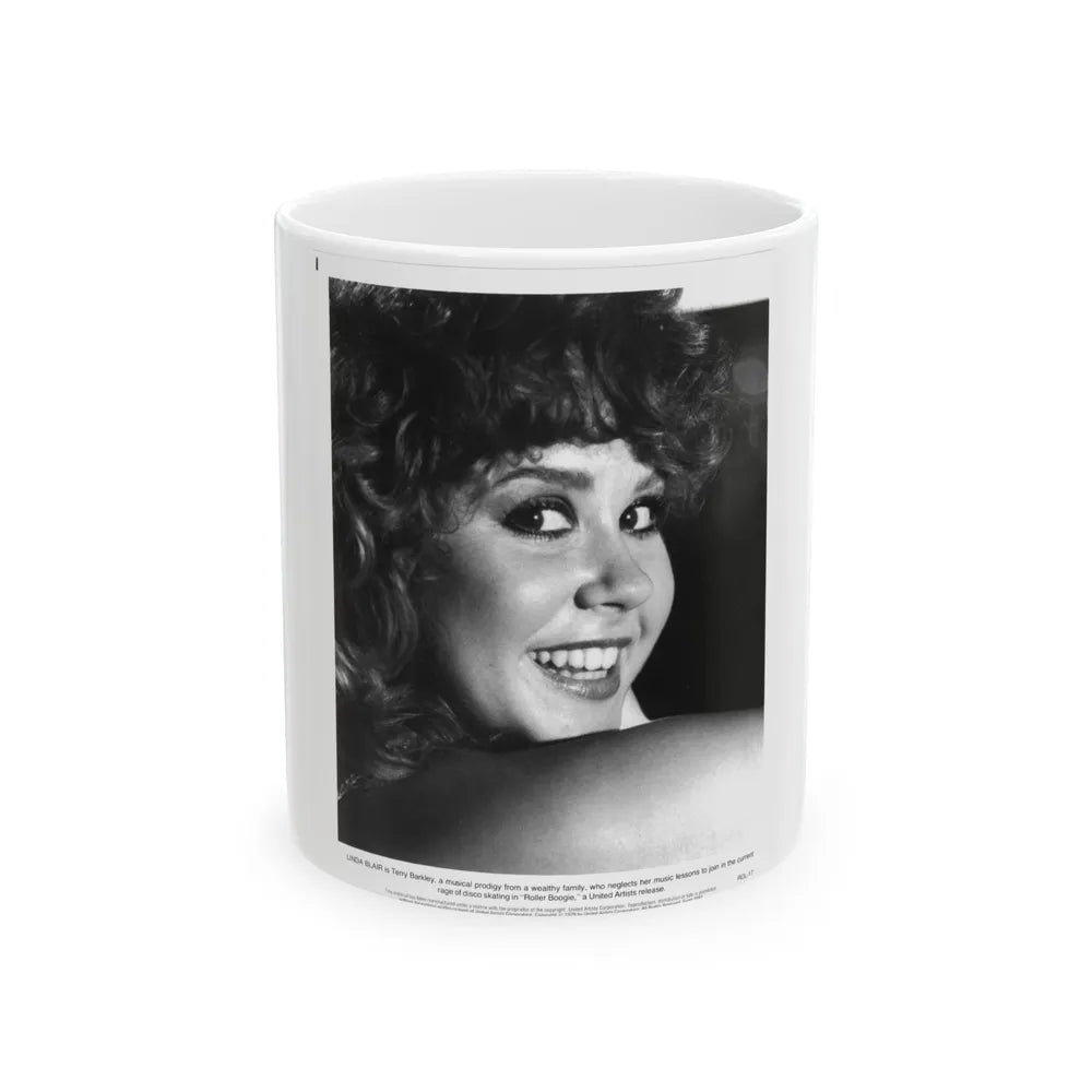 Linda Blair #311 (Vintage Female Icon) White Coffee Mug-11oz-Go Mug Yourself