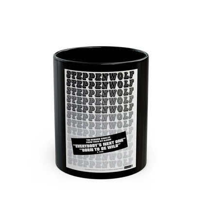 Steppenwolf 1968 (Music Poster) Black Coffee Mug-11oz-Go Mug Yourself