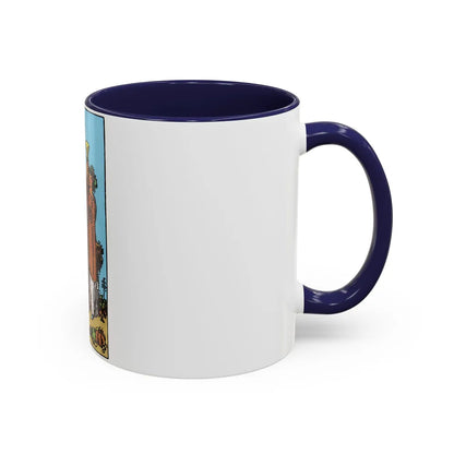 The 3 of Cups (Tarot Card) Accent Coffee Mug-Go Mug Yourself