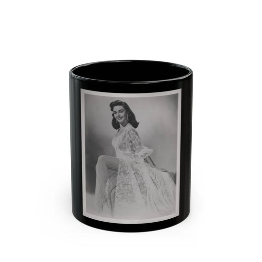 Elaine Stewart #168 - Negative Struck B&W 8x10 50's Era Full Body Glamour Dress HQ Photo (Vintage Female Icon) Black Coffee Mug-11oz-Go Mug Yourself