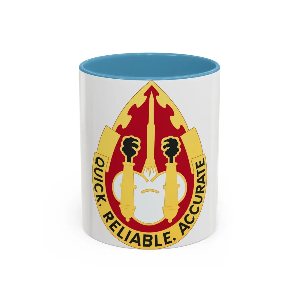 56th Artillery Group (U.S. Army) Accent Coffee Mug-11oz-Light Blue-Go Mug Yourself