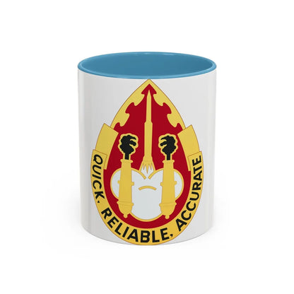 56th Artillery Group (U.S. Army) Accent Coffee Mug-11oz-Light Blue-Go Mug Yourself