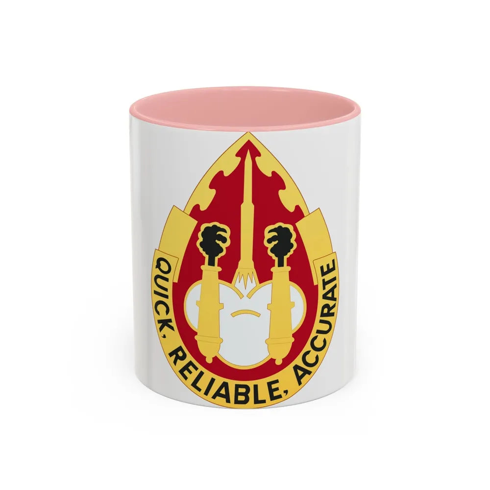 56th Artillery Group (U.S. Army) Accent Coffee Mug-11oz-Pink-Go Mug Yourself