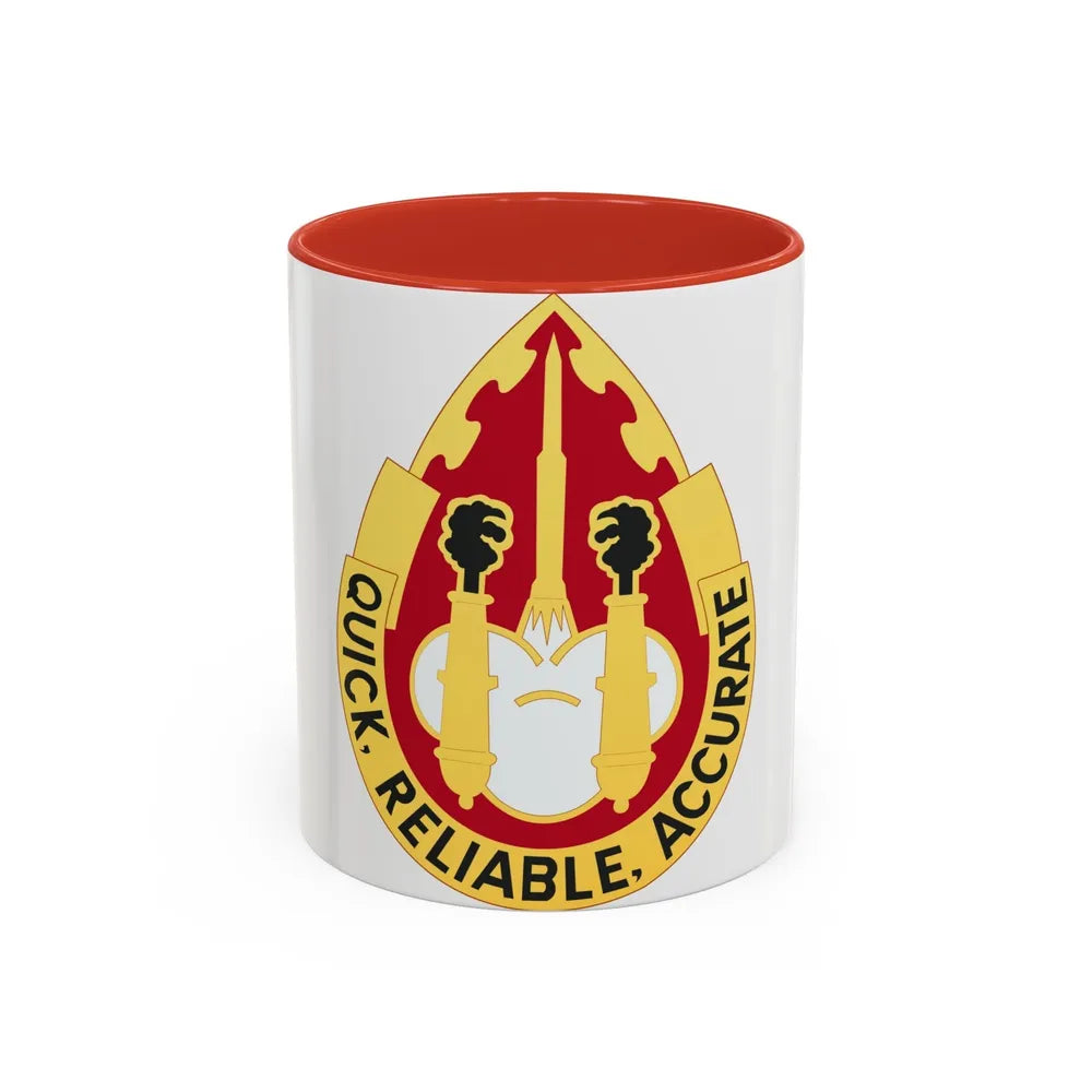 56th Artillery Group (U.S. Army) Accent Coffee Mug-11oz-Red-Go Mug Yourself