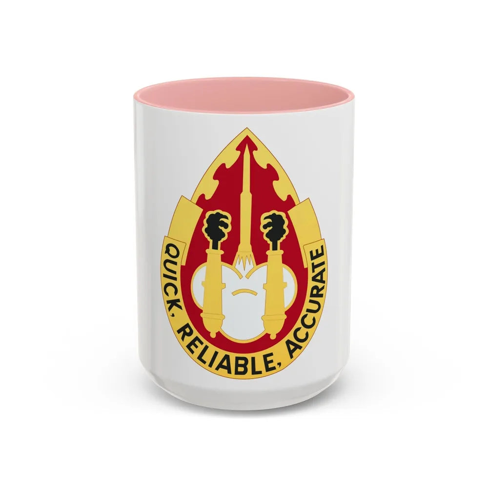 56th Artillery Group (U.S. Army) Accent Coffee Mug-15oz-Pink-Go Mug Yourself