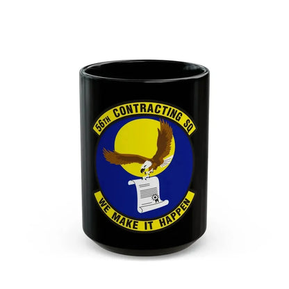 56th Contracting Squadron (U.S. Air Force) Black Coffee Mug 15oz - Go Mug Yourself