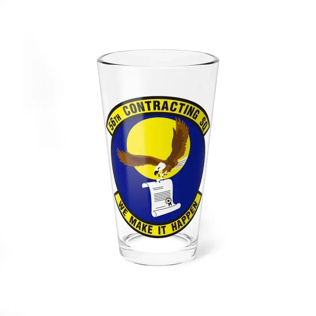 56th Contracting Squadron (U.S. Air Force) Pint Glass 16oz 16oz - Go Mug Yourself
