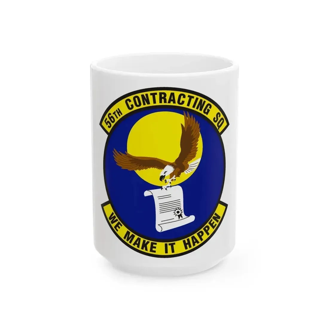 56th Contracting Squadron (U.S. Air Force) White Coffee Mug 15oz - Go Mug Yourself