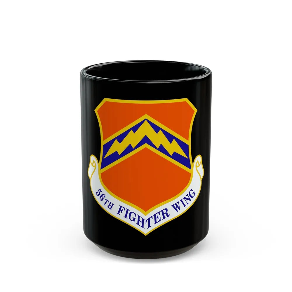 56th Fighter Wing (U.S. Air Force) Black Coffee Mug-15oz-Go Mug Yourself