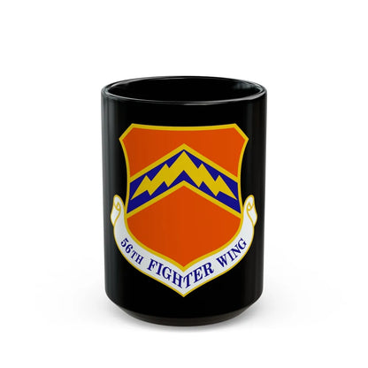 56th Fighter Wing (U.S. Air Force) Black Coffee Mug-15oz-Go Mug Yourself