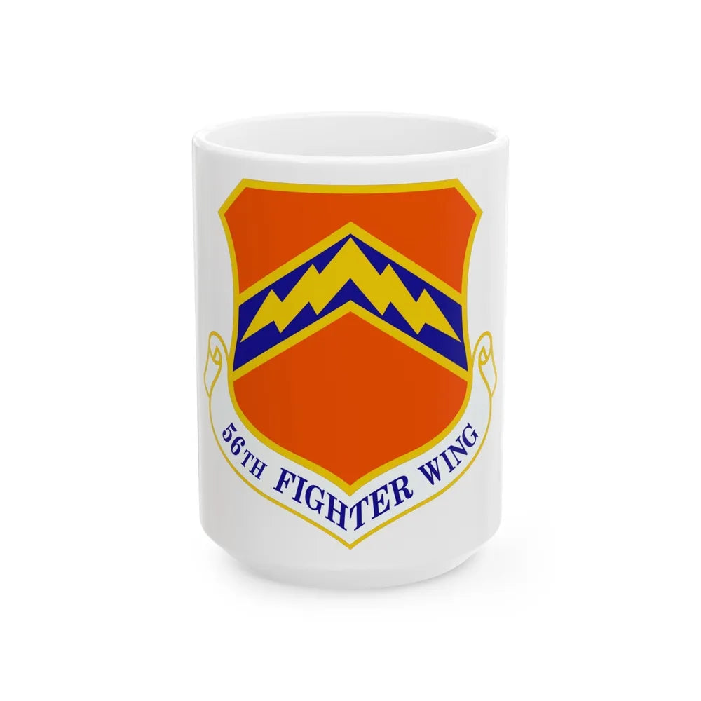 56th Fighter Wing (U.S. Air Force) White Coffee Mug-15oz-Go Mug Yourself