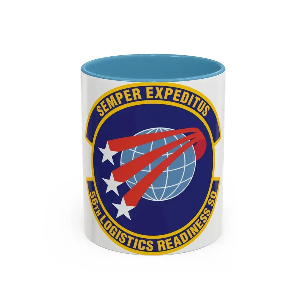 56th Logistics Readiness Squadron (U.S. Air Force) Accent Coffee Mug 11oz Light Blue - Go Mug Yourself