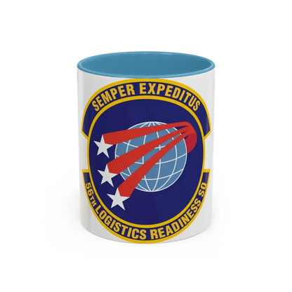 56th Logistics Readiness Squadron (U.S. Air Force) Accent Coffee Mug 11oz Light Blue - Go Mug Yourself