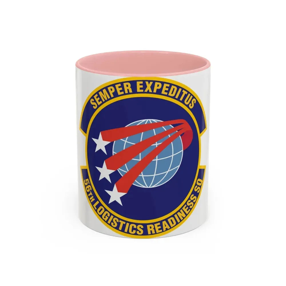 56th Logistics Readiness Squadron (U.S. Air Force) Accent Coffee Mug 11oz Pink - Go Mug Yourself