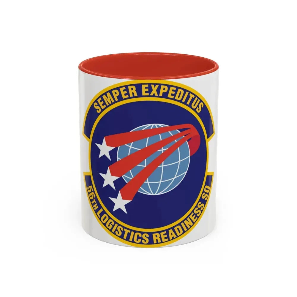 56th Logistics Readiness Squadron (U.S. Air Force) Accent Coffee Mug 11oz Red - Go Mug Yourself