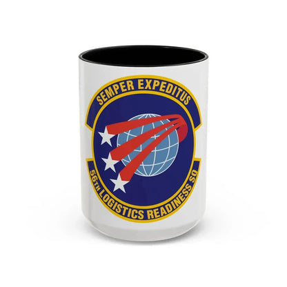 56th Logistics Readiness Squadron (U.S. Air Force) Accent Coffee Mug 15oz Black - Go Mug Yourself