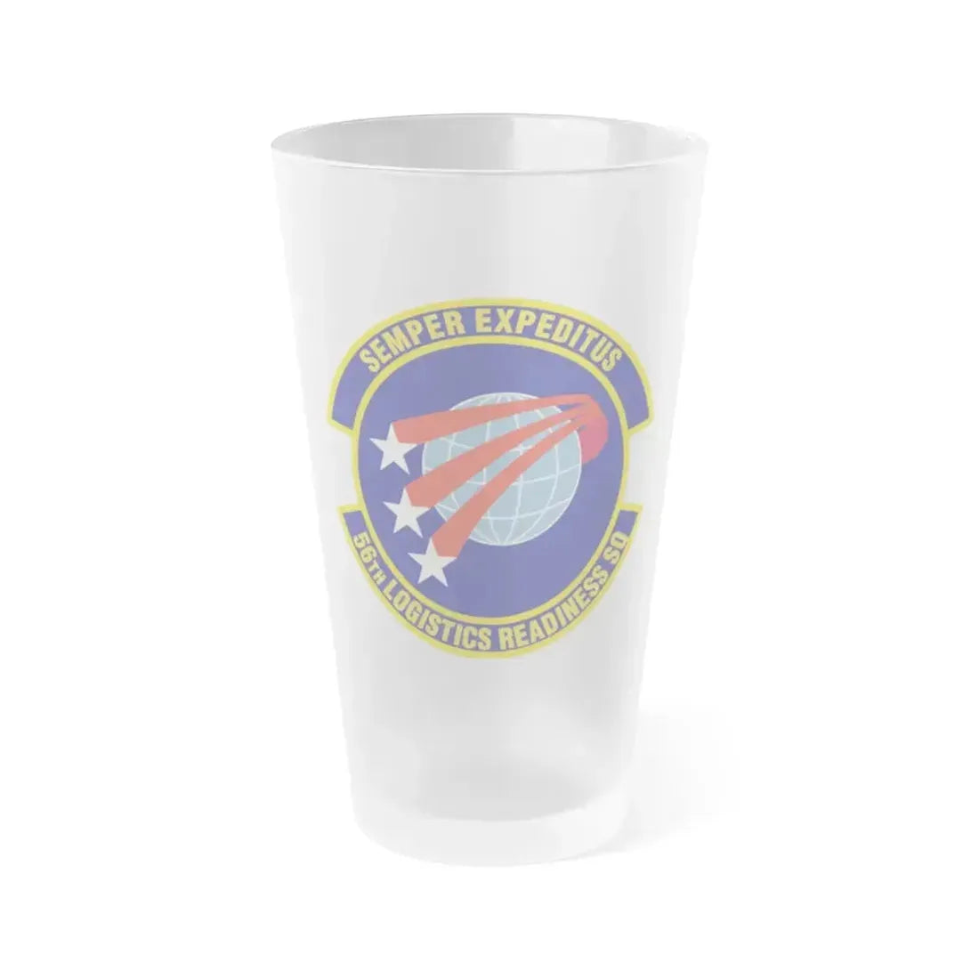 56th Logistics Readiness Squadron (U.S. Air Force) Frosted Pint Glass 16oz 16oz Frosted - Go Mug Yourself