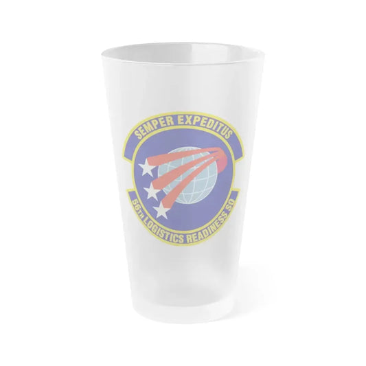 56th Logistics Readiness Squadron (U.S. Air Force) Frosted Pint Glass 16oz 16oz Frosted - Go Mug Yourself