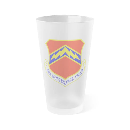 56th Maintenance Group (U.S. Air Force) Frosted Pint Glass 16oz-Go Mug Yourself