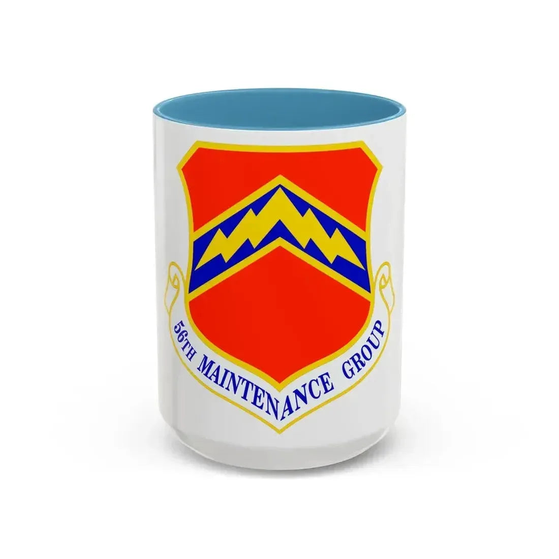 56th Maintenance Group (U.S. Air Force) Accent Coffee Mug 15oz Light Blue - Go Mug Yourself