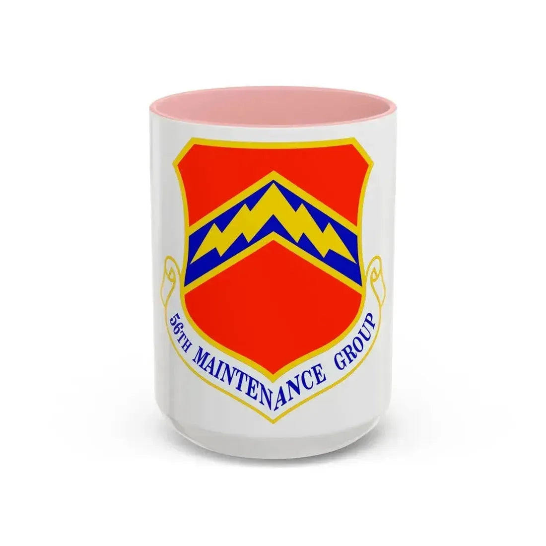 56th Maintenance Group (U.S. Air Force) Accent Coffee Mug 15oz Pink - Go Mug Yourself