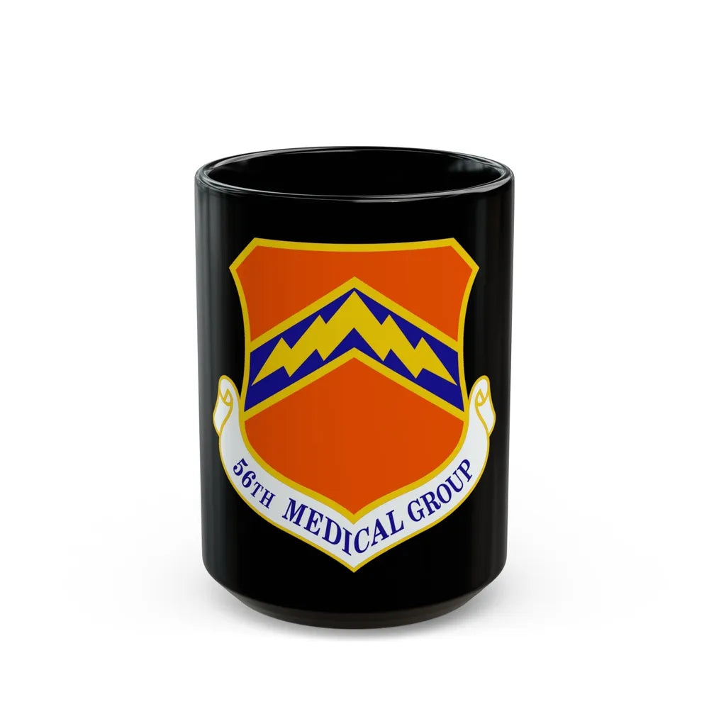 56th Medical Group (U.S. Air Force) Black Coffee Mug-15oz-Go Mug Yourself